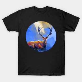 Meadow Trance - deer digital painting T-Shirt